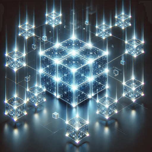Blockchain network visual