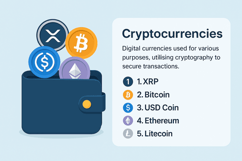 Cryptocurrency wallet illustration